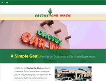 Tablet Screenshot of cactuscarwash.com